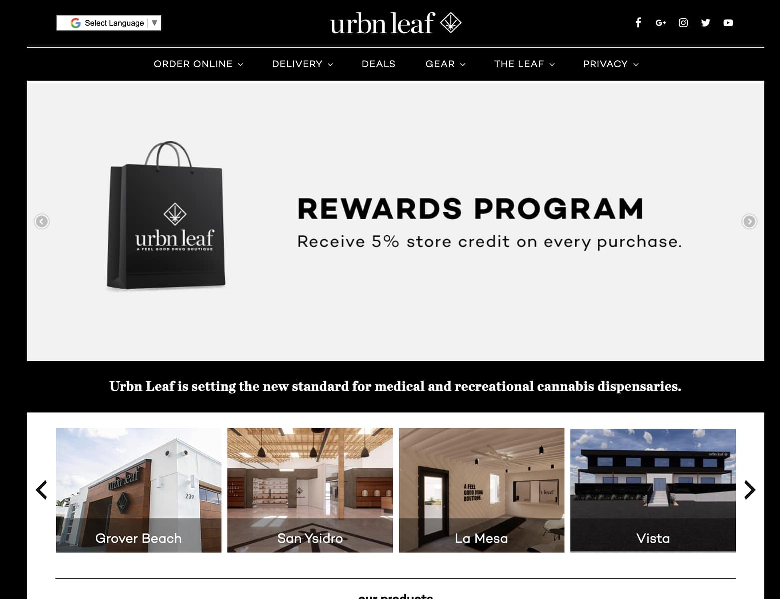 Urbn Leaf – Website Design