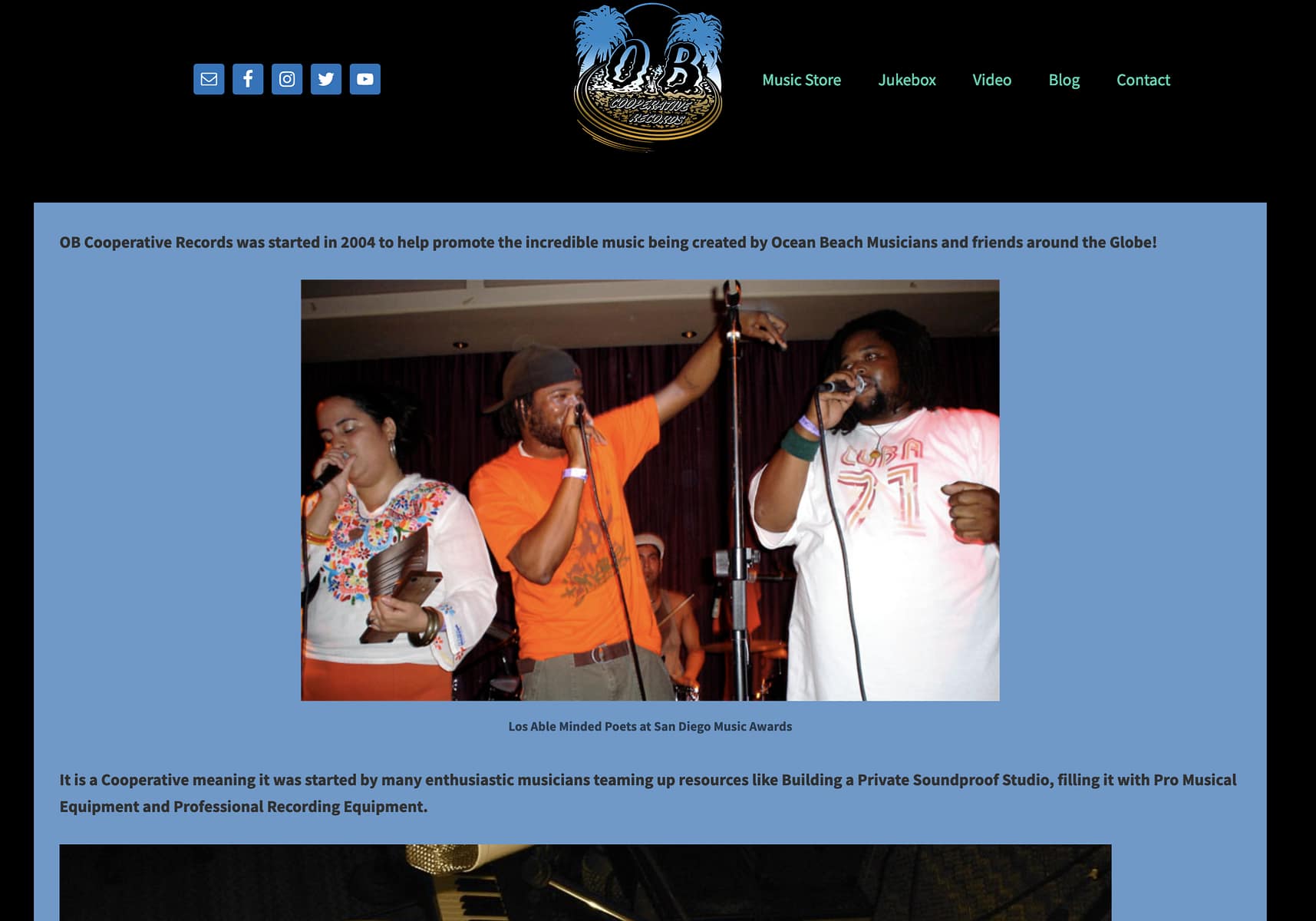 OB Cooperative Records – Website Design
